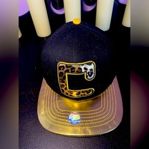 CARMELLA WWE Authentic Flat Brim Hat. Black and Gold.